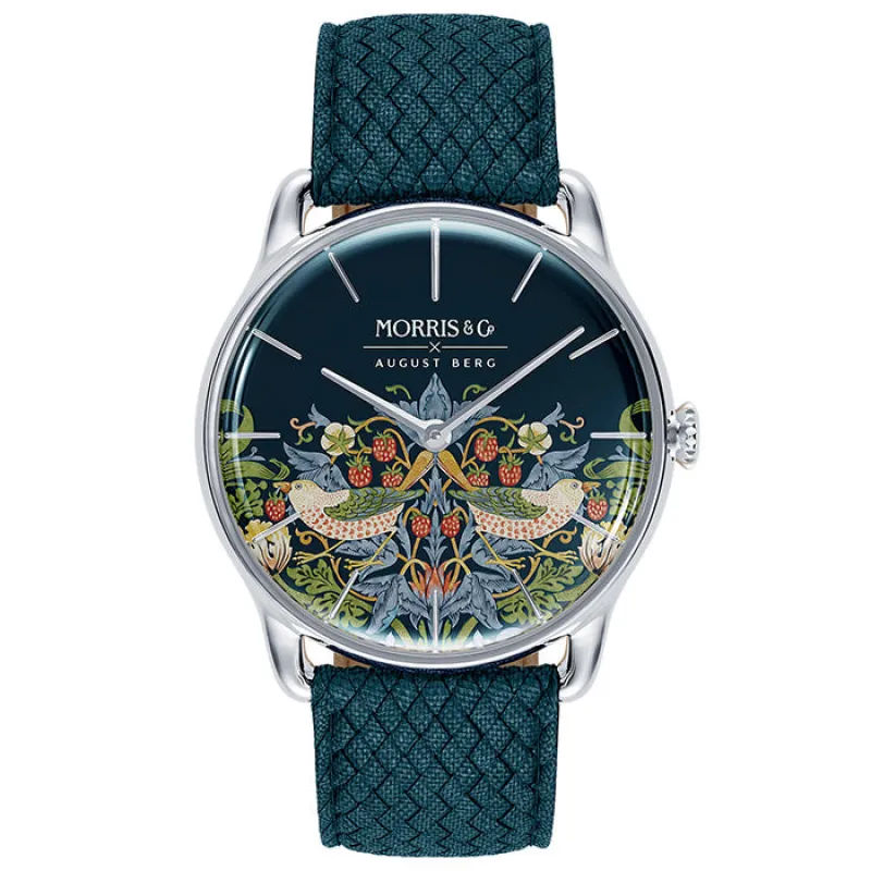 Strawberry Thief Indigo sold by August Berg