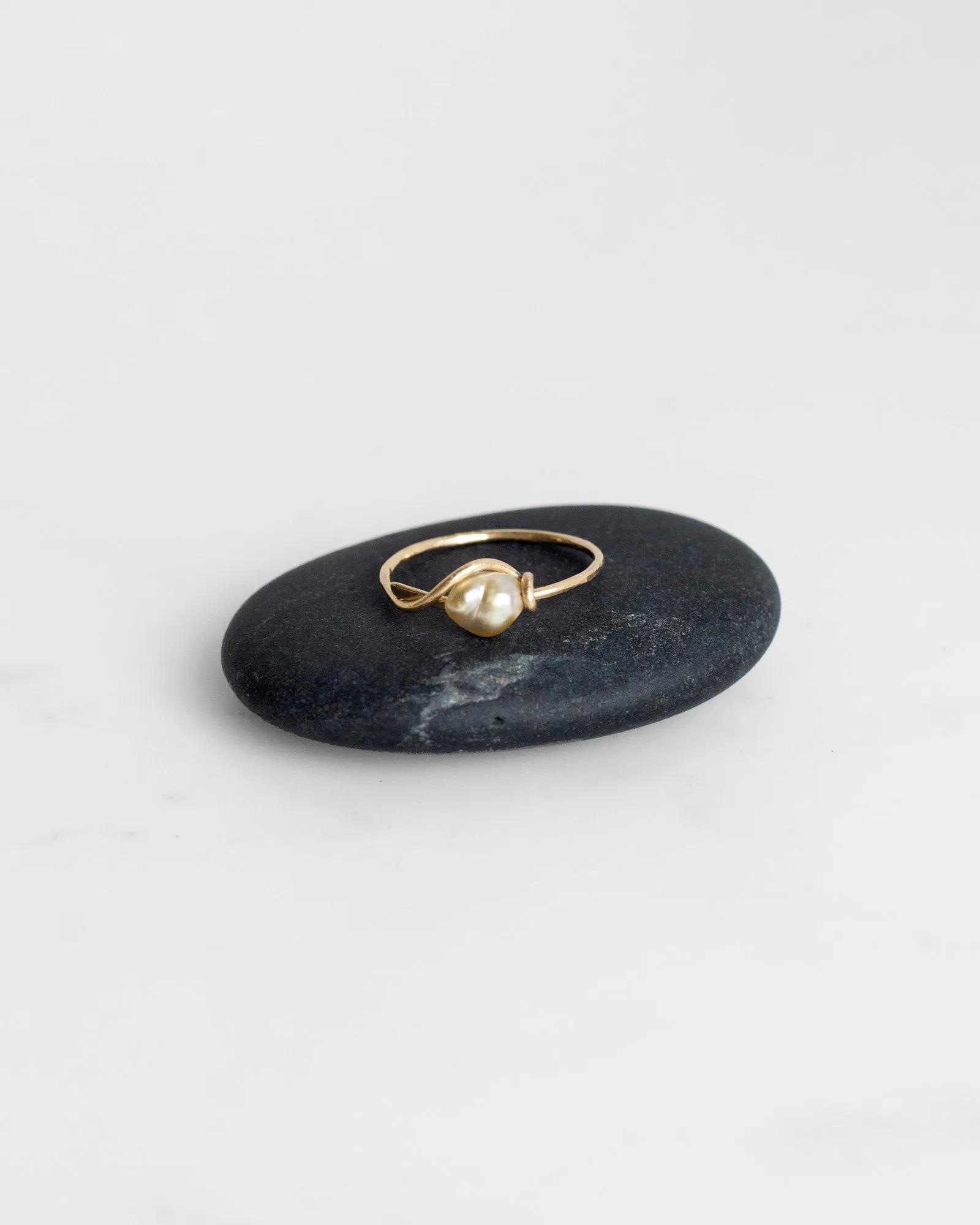 14K Golden Keshi Mermaid Ring sold by Mary MacGill