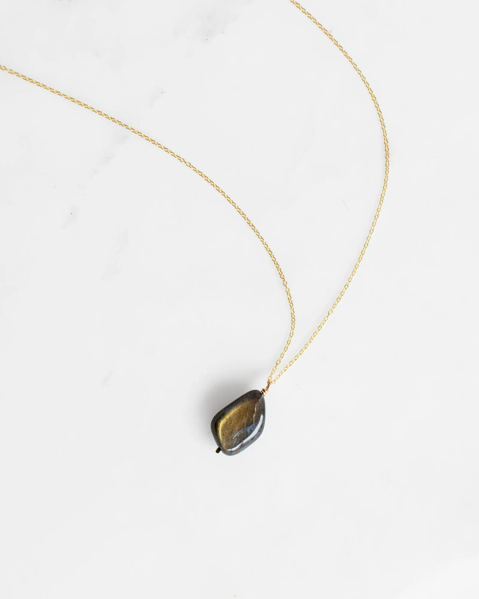 Labradorite Drop Necklace sold by Mary MacGill product image thumbnail 3
