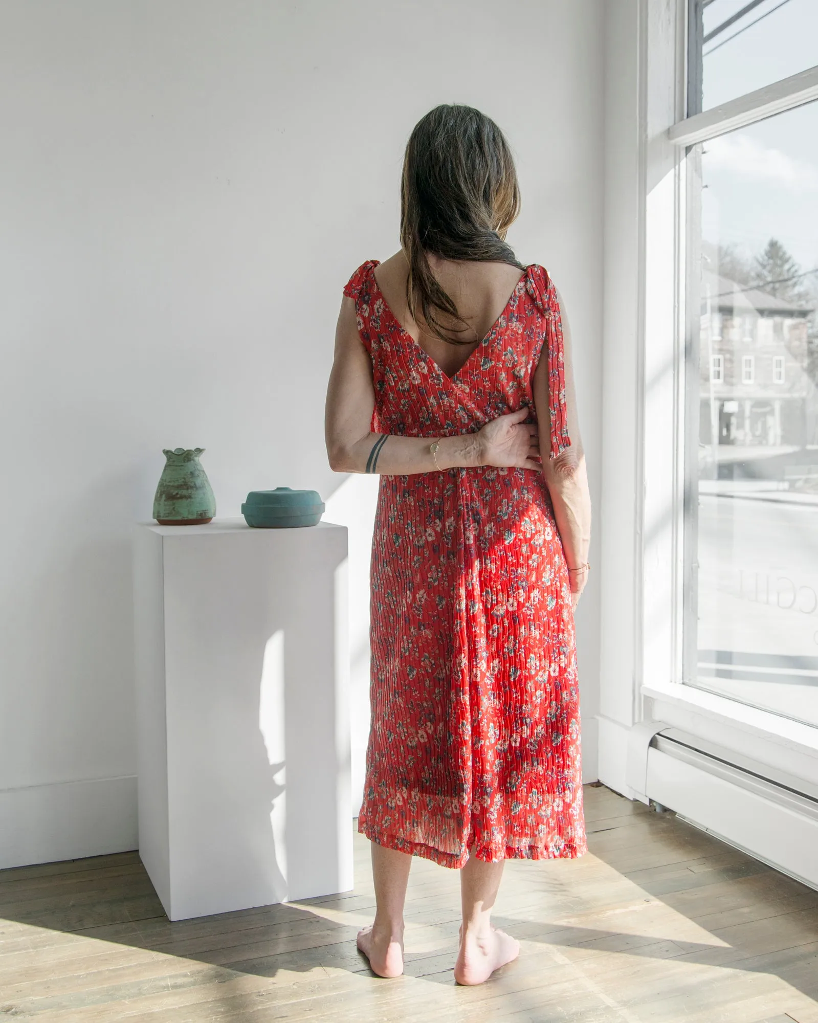 No.6 - Seine Dress in Red Wisteria sold by Mary MacGill product image thumbnail 4