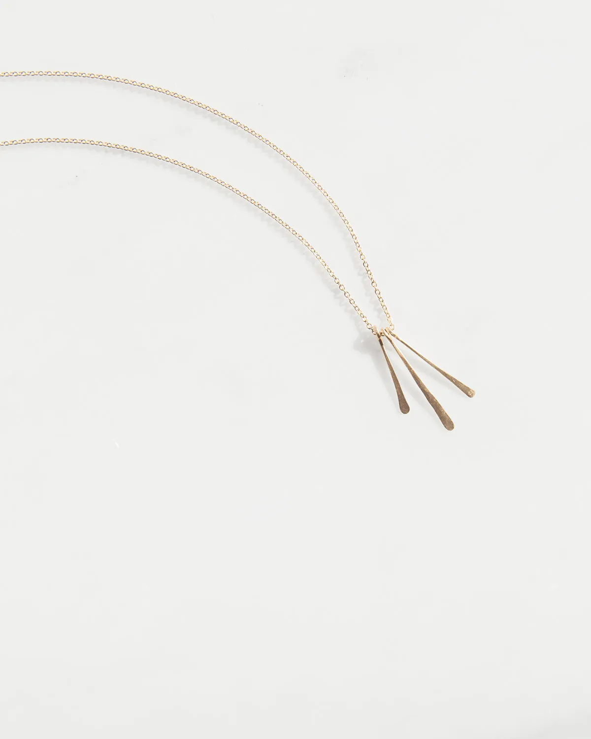 14K Triple Fringe Necklace sold by Mary MacGill product image thumbnail 3
