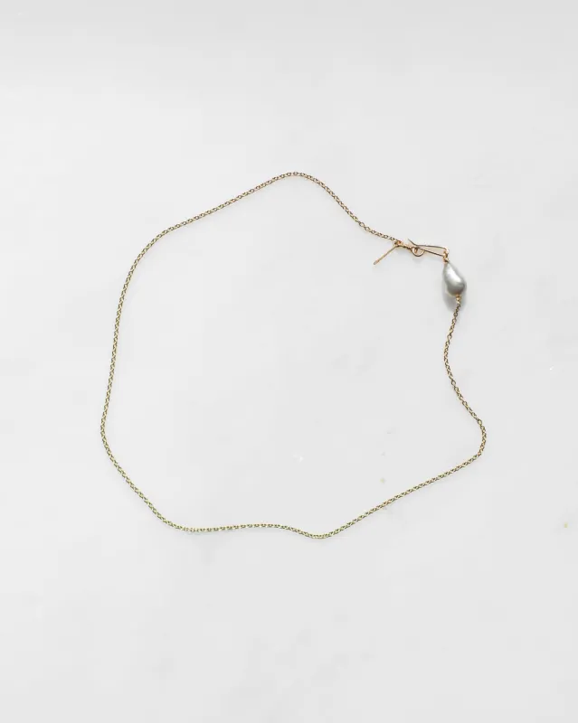 14K Keshi Pearl Chain Necklace sold by Mary MacGill