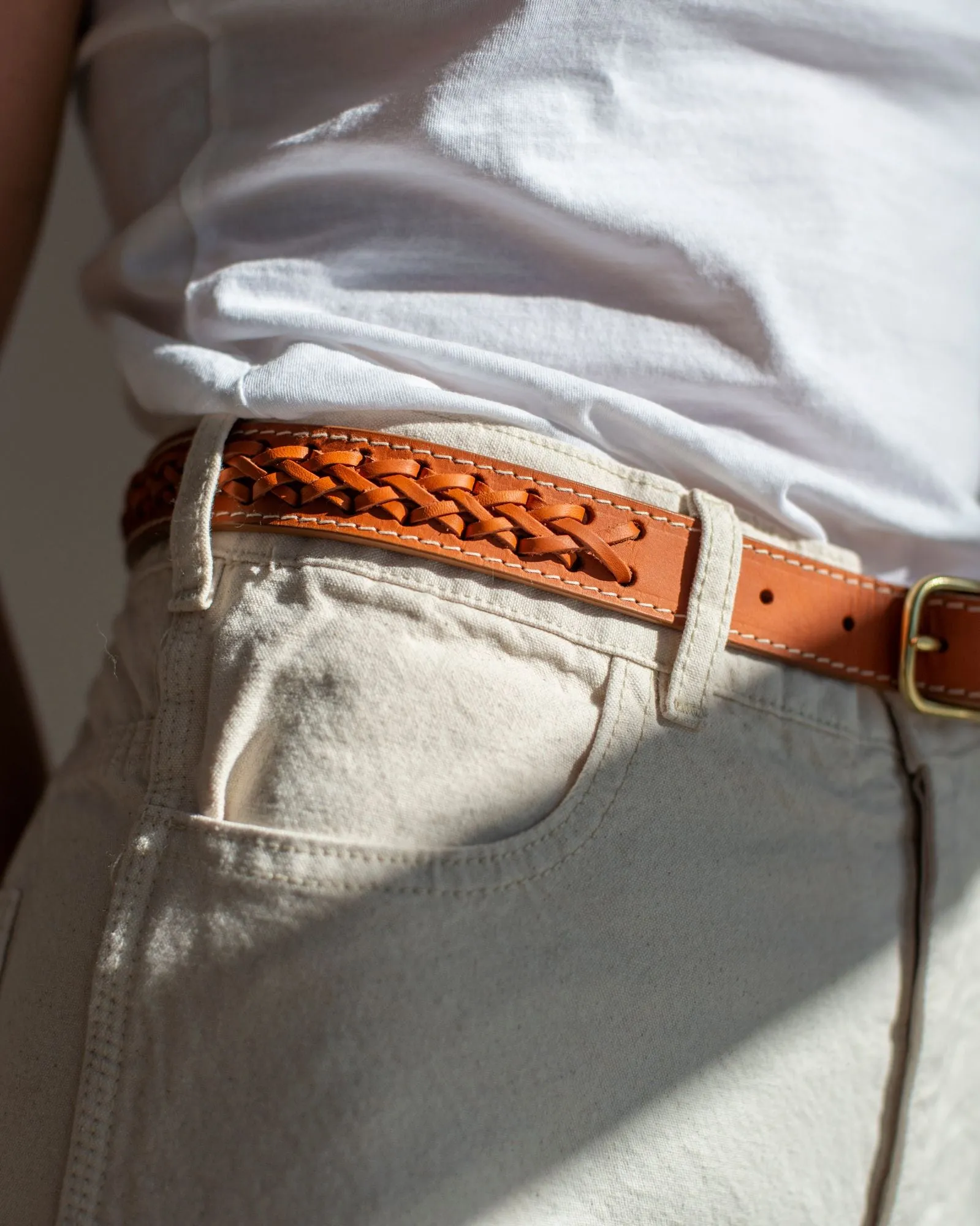 Lindquist - Braided Belt in Honey Vachetta sold by Mary MacGill product image thumbnail 2