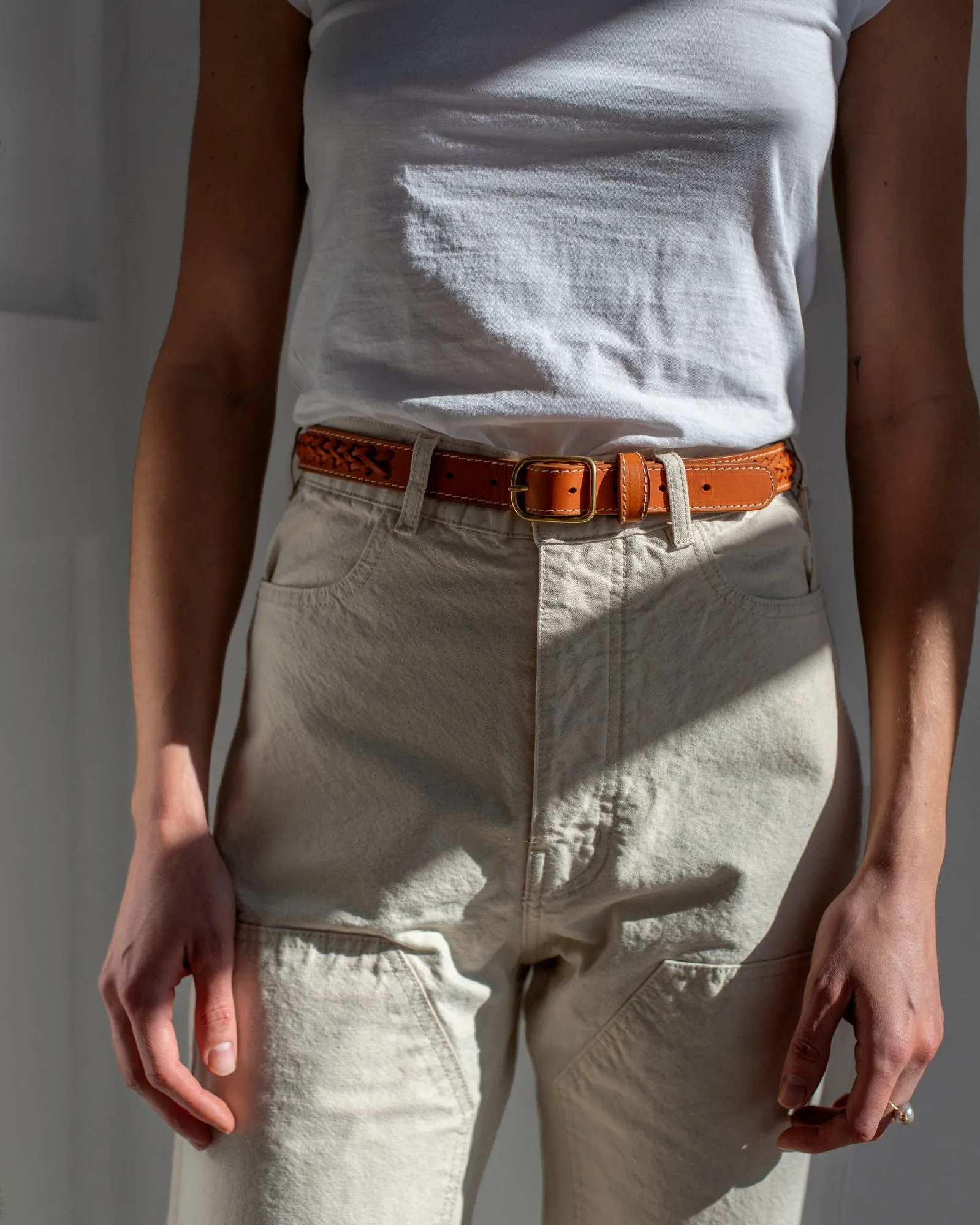 Lindquist - Braided Belt in Honey Vachetta sold by Mary MacGill product image thumbnail 3