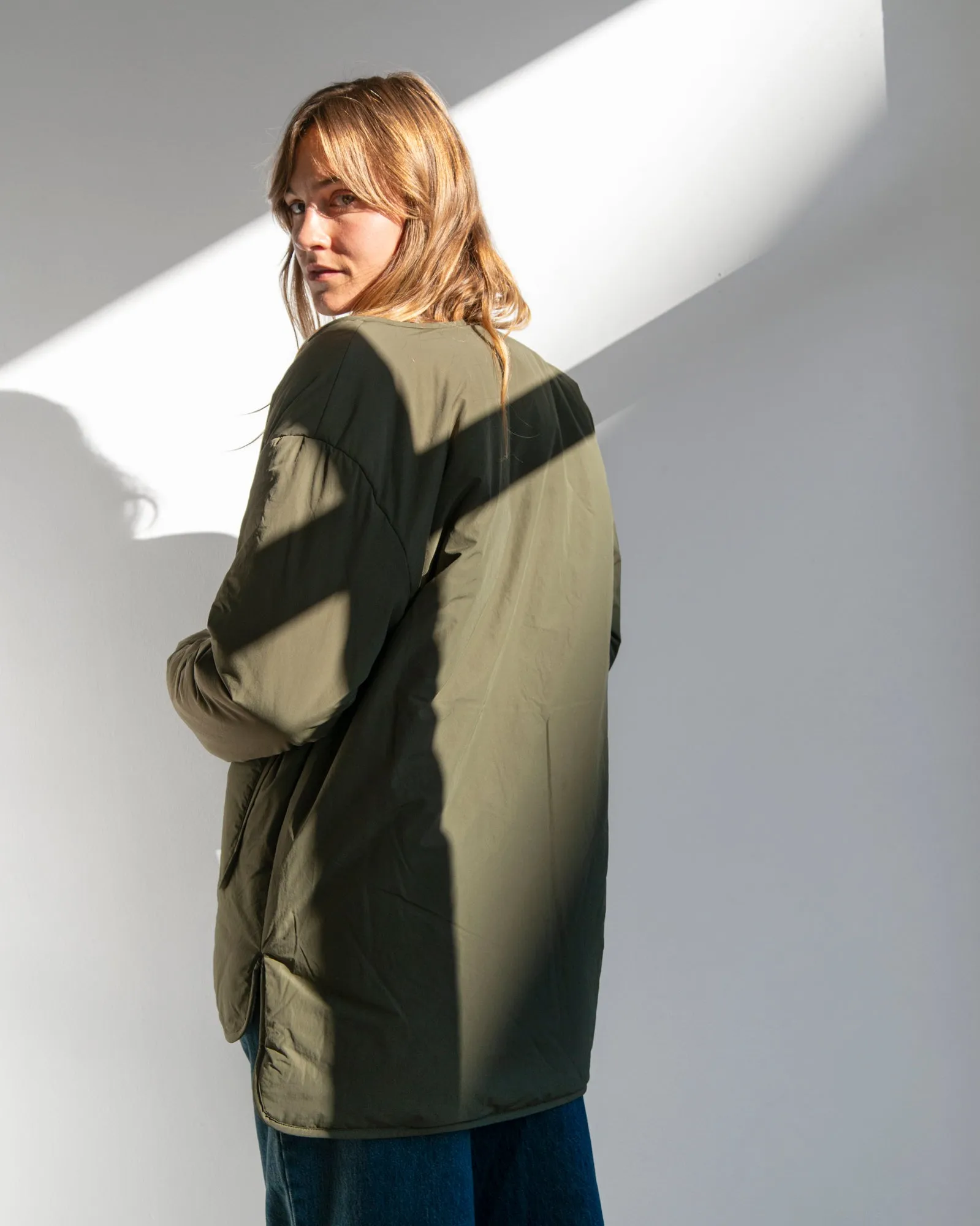 Mijeong Park - Reversible Padded Jacket in Olive/Cream sold by Mary MacGill product image thumbnail 3