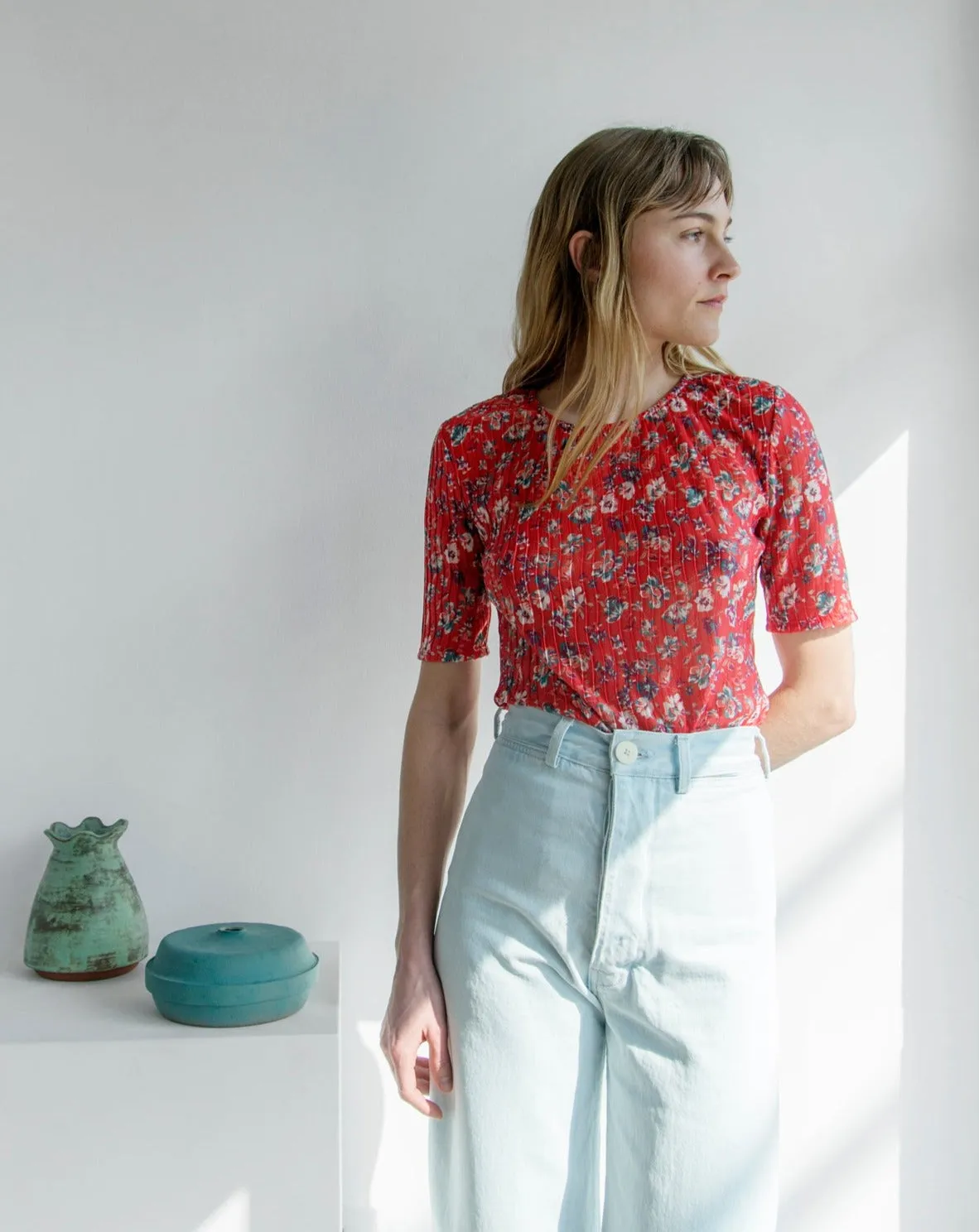 No. 6 - Carine Top in Red Wisteria sold by Mary MacGill product image thumbnail 2