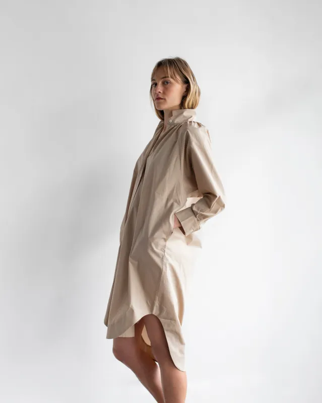 Organic by John Patrick - The Rainer Dress in Khaki sold by Mary MacGill