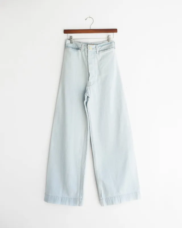 Jesse Kamm - Sailor Pant in Pale Blue sold by Mary MacGill