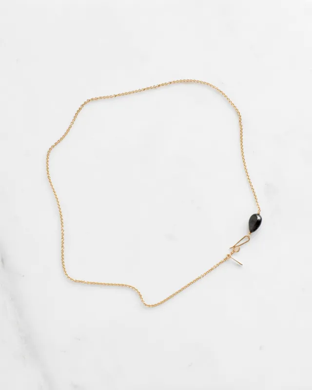 14K Black Pearl Chain Necklace sold by Mary MacGill