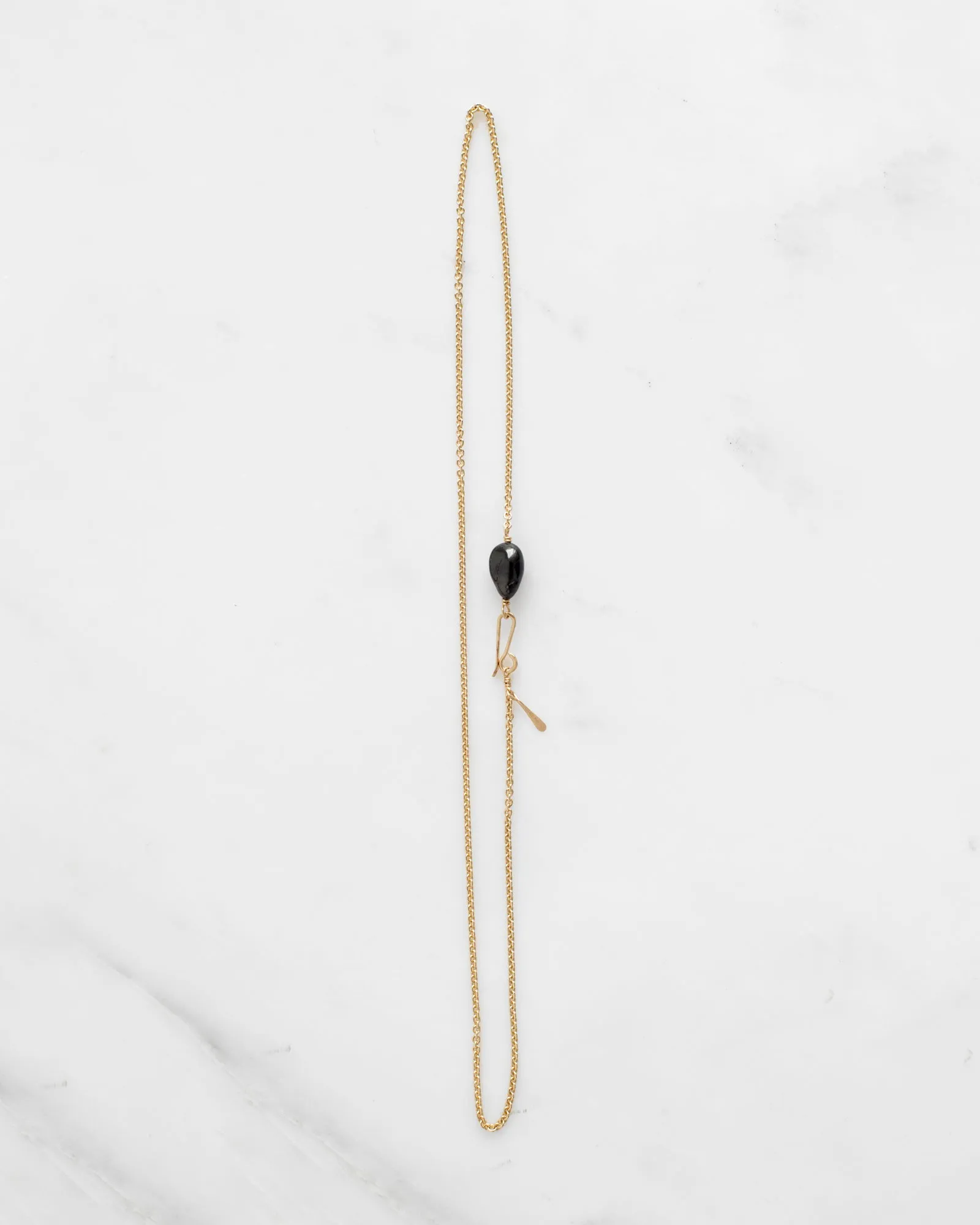 14K Black Pearl Chain Necklace sold by Mary MacGill product image thumbnail 3