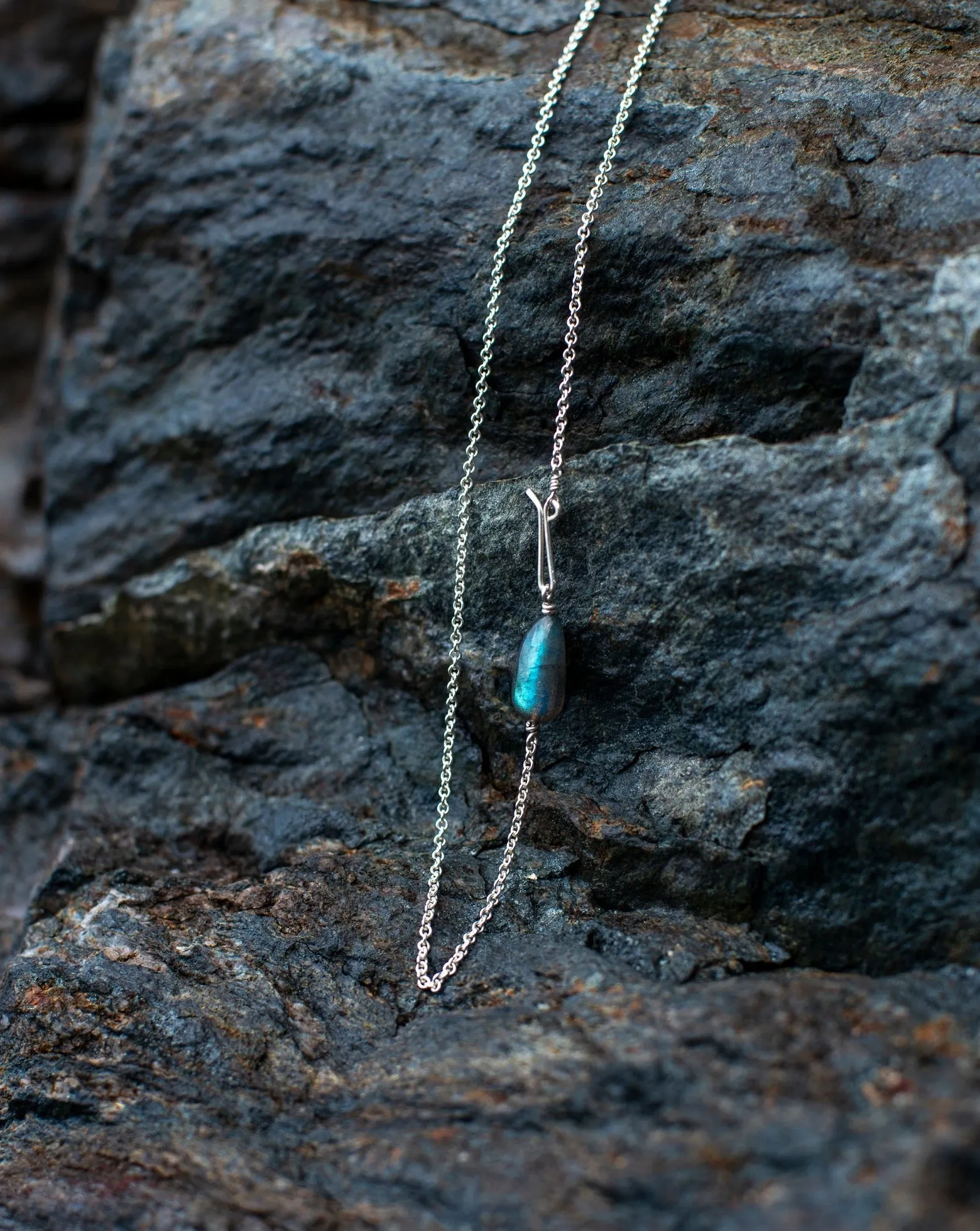 Sterling Labradorite Chain Necklace sold by Mary MacGill product image thumbnail 3