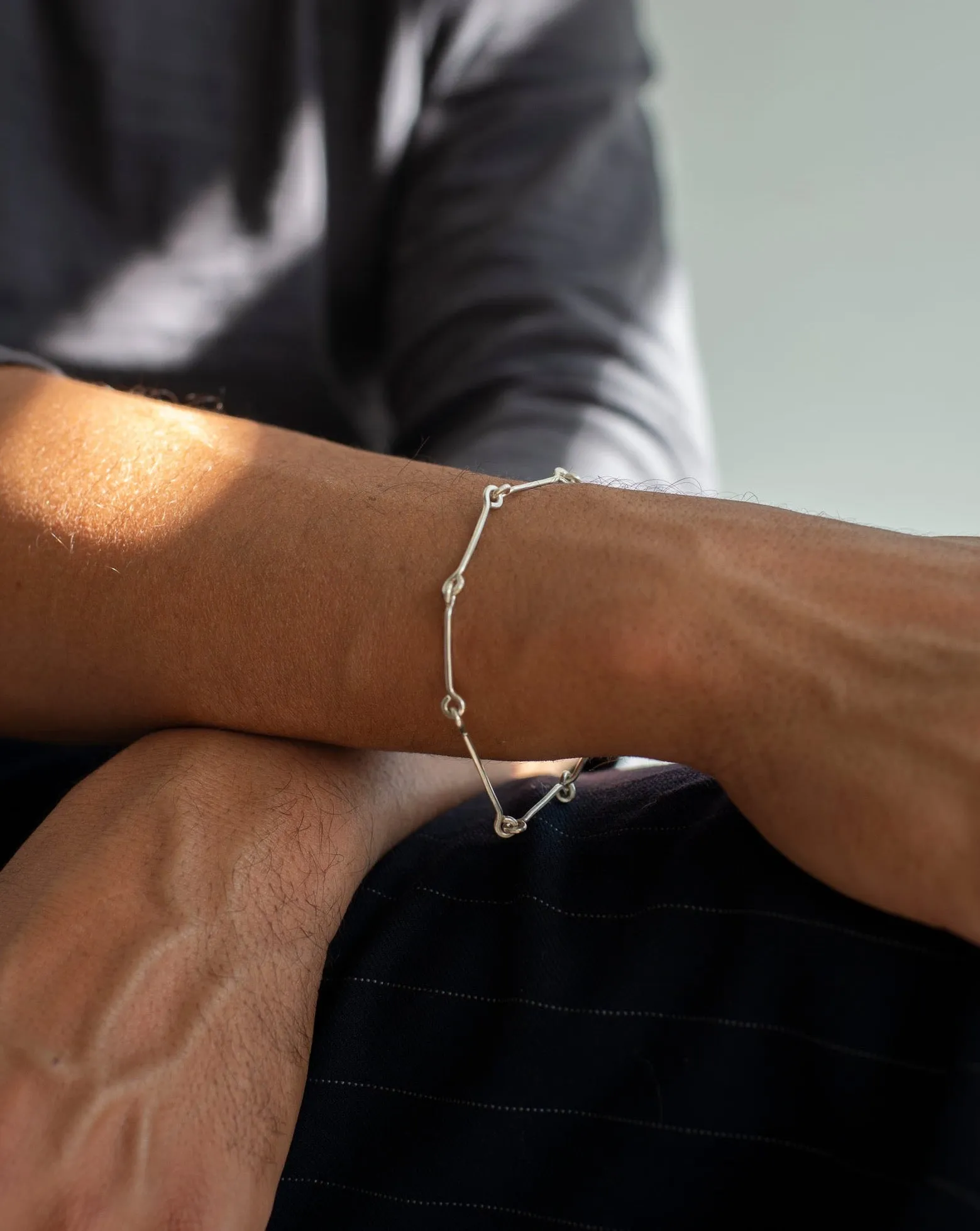 Sterling Bone Chain Bracelet sold by Mary MacGill product image thumbnail 2