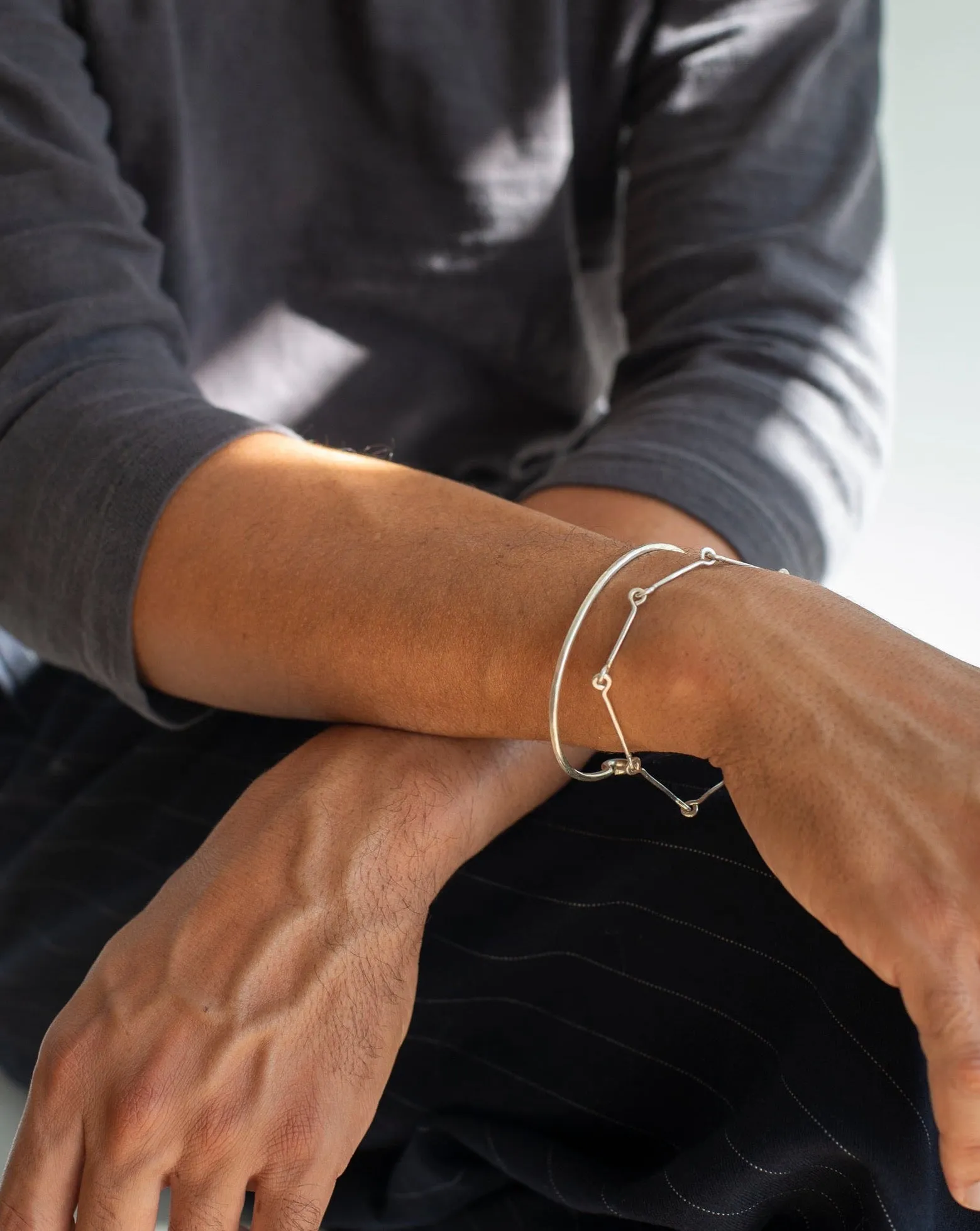 Sterling Bone Chain Bracelet sold by Mary MacGill product image thumbnail 4