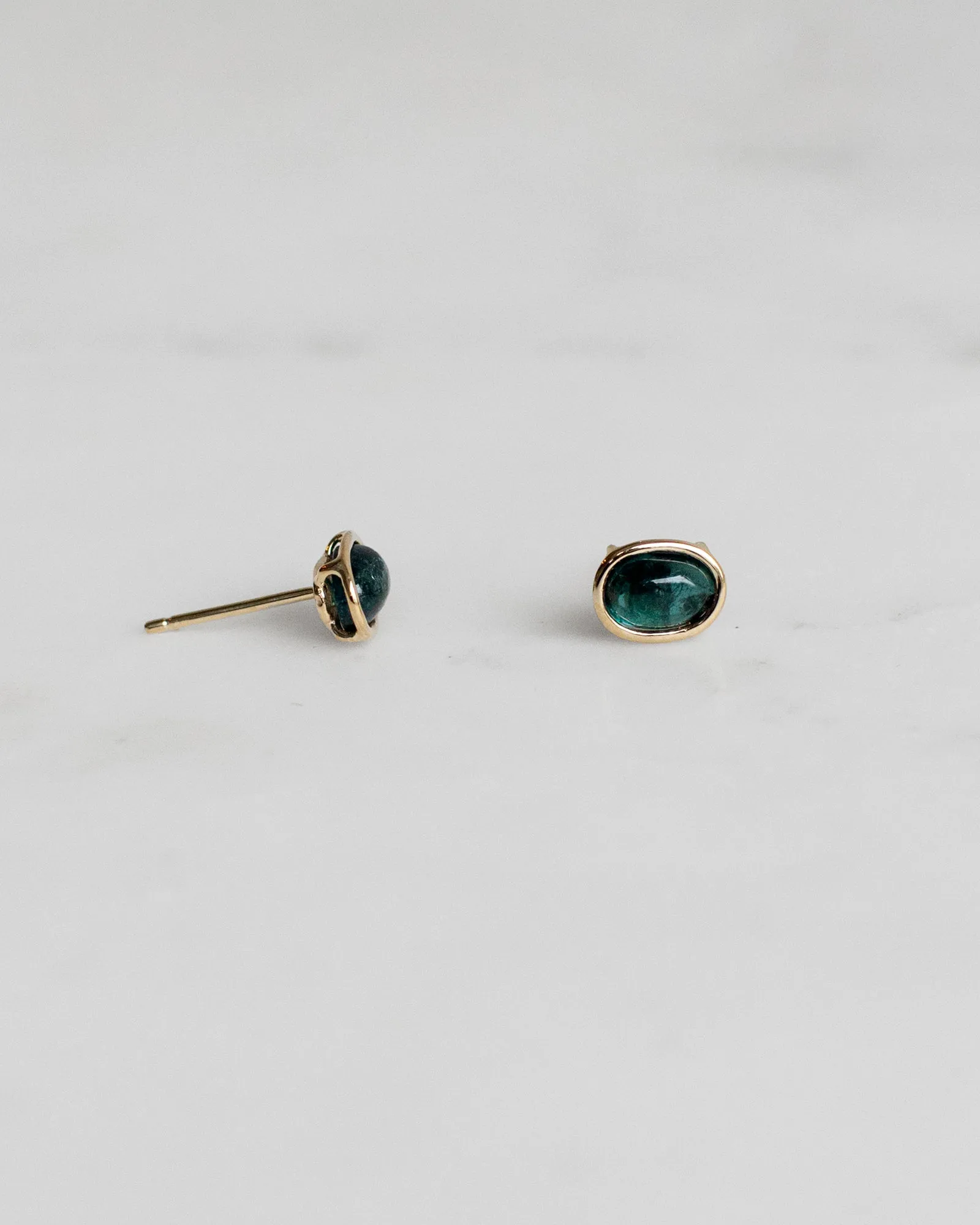 Dark Pine Tourmaline Floating Studs sold by Mary MacGill product image thumbnail 3