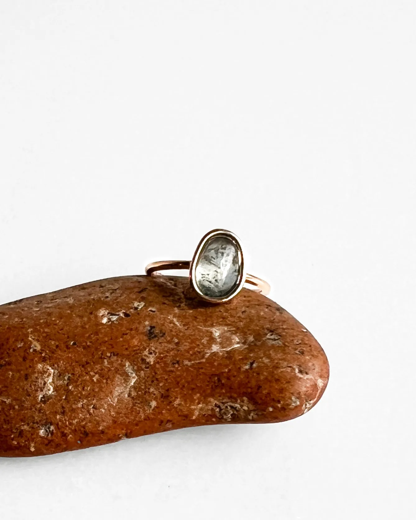 14K A Grey Tear Ring sold by Mary MacGill