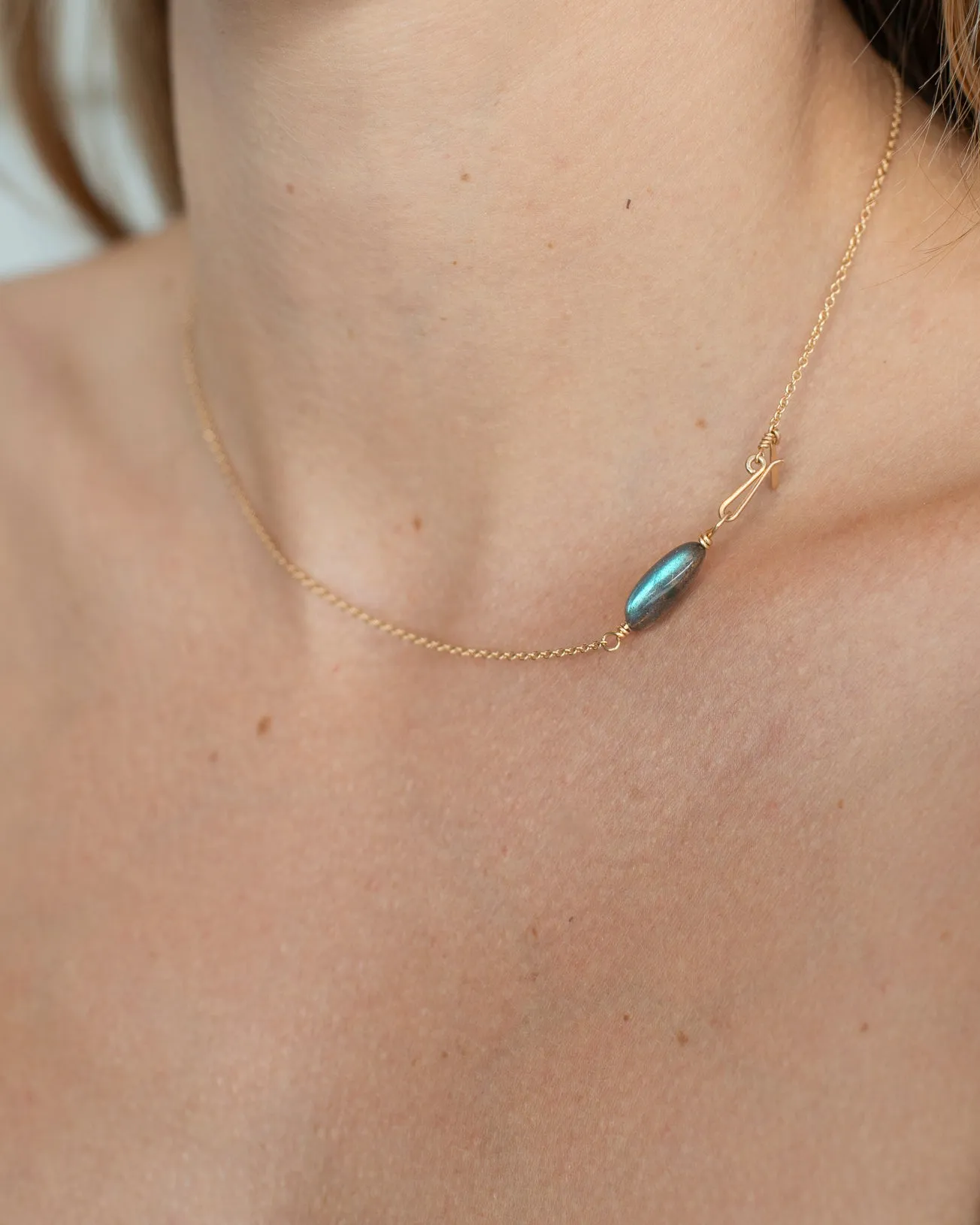 14K Labradorite Chain Necklace sold by Mary MacGill product image thumbnail 2