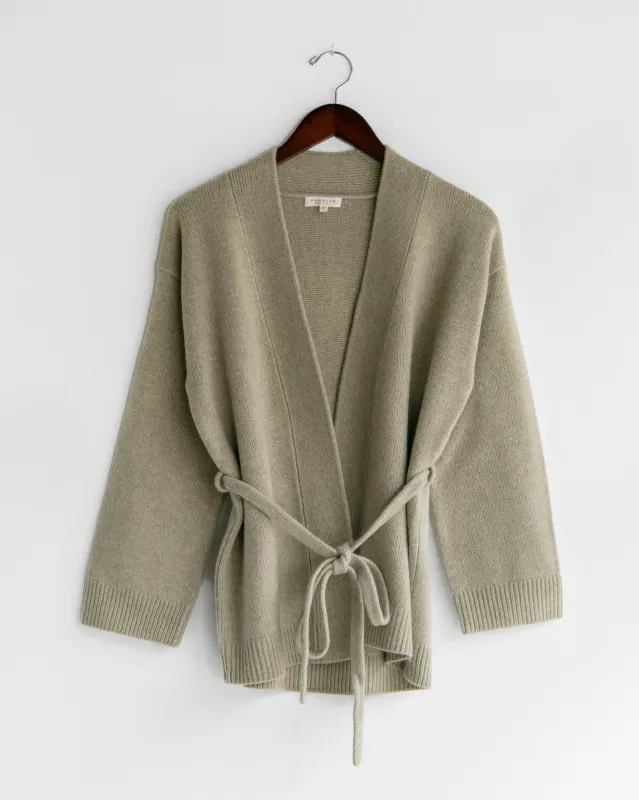 DemyLee - Rosina Cardigan in Pebble sold by Mary MacGill