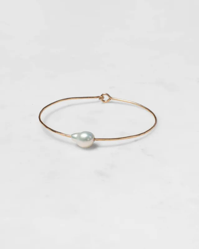 Petite Baroque Pearl Cuff Bracelet made by Mary MacGill