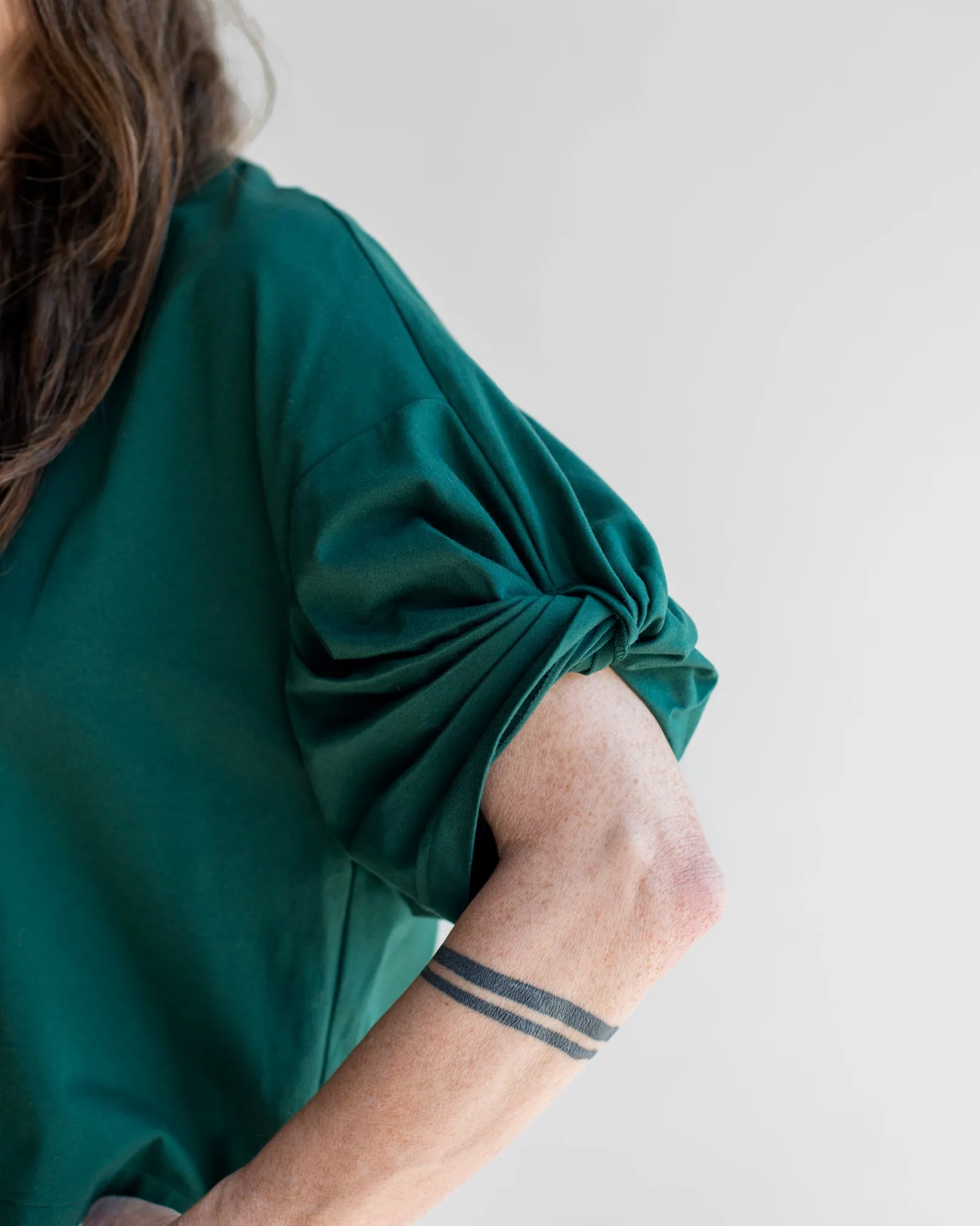 Sayaka Davis - Twisted Sleeve Mini Dress in Green sold by Mary MacGill product image thumbnail 4