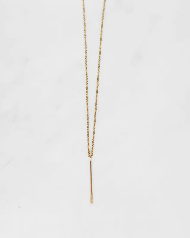 14K Single Fringe Necklace made by Mary MacGill