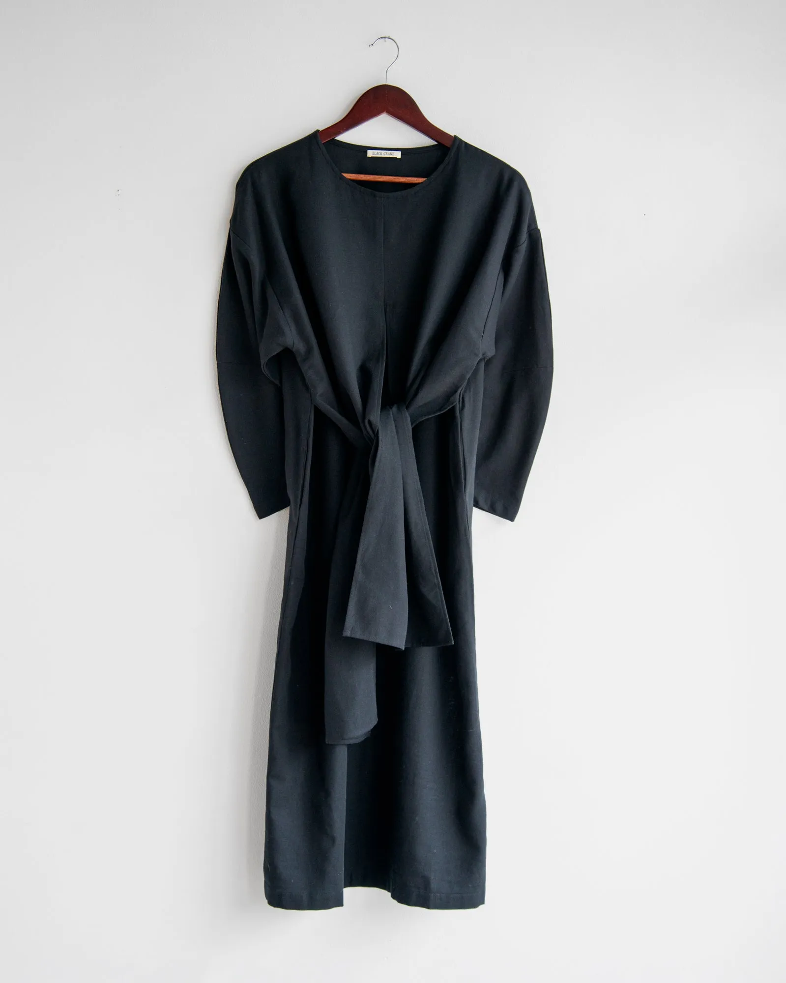 Black Crane - Tie Dress in Black sold by Mary MacGill