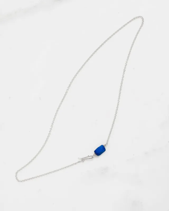 Sterling Lapis Chain Necklace sold by Mary MacGill