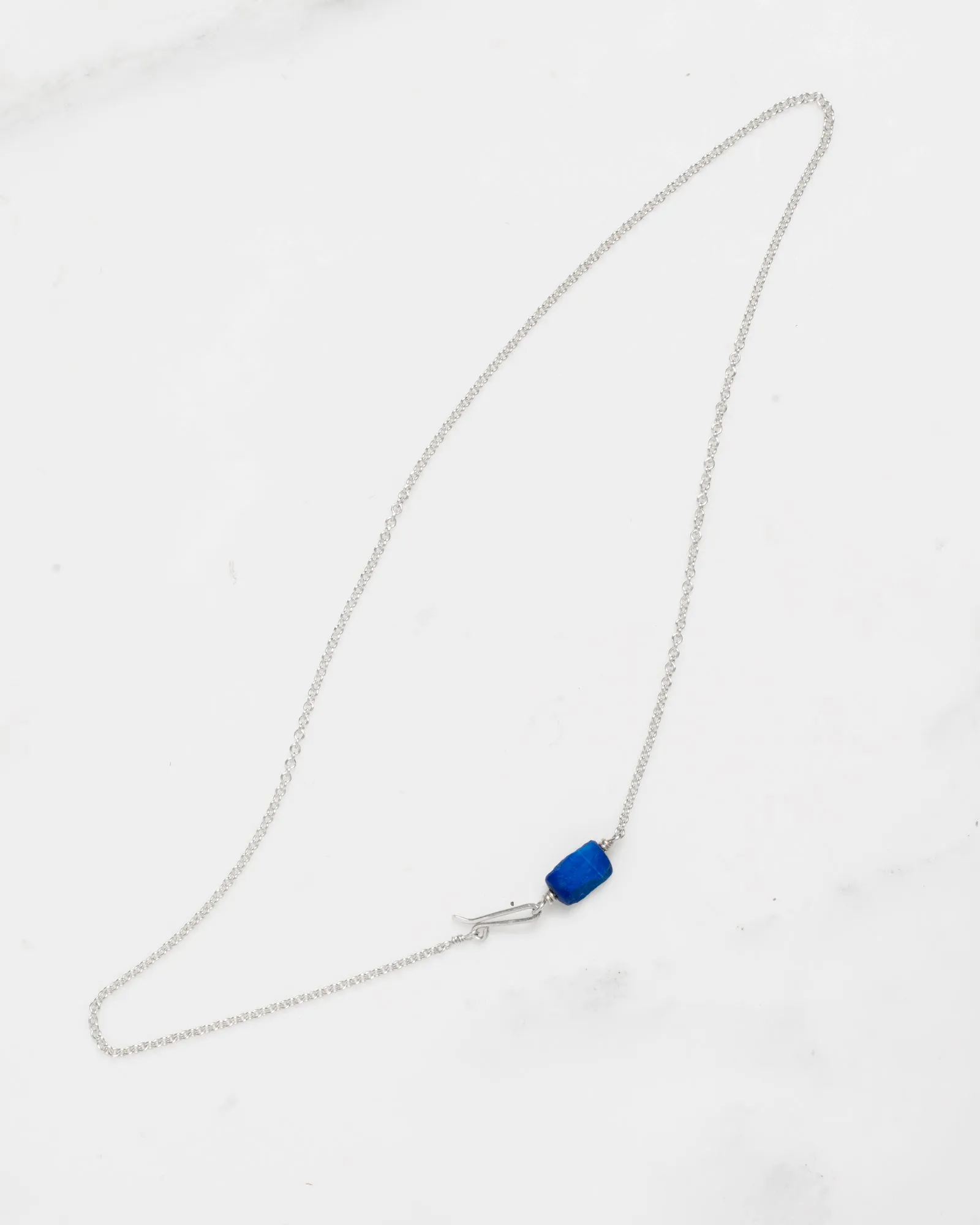 Sterling Lapis Chain Necklace sold by Mary MacGill
