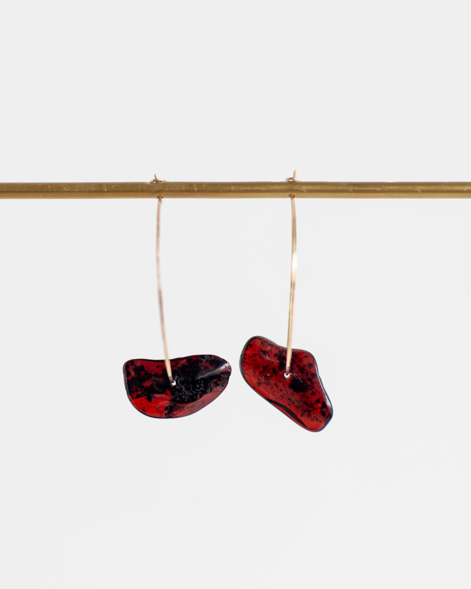 Red Amber Hoops sold by Mary MacGill product image thumbnail 3