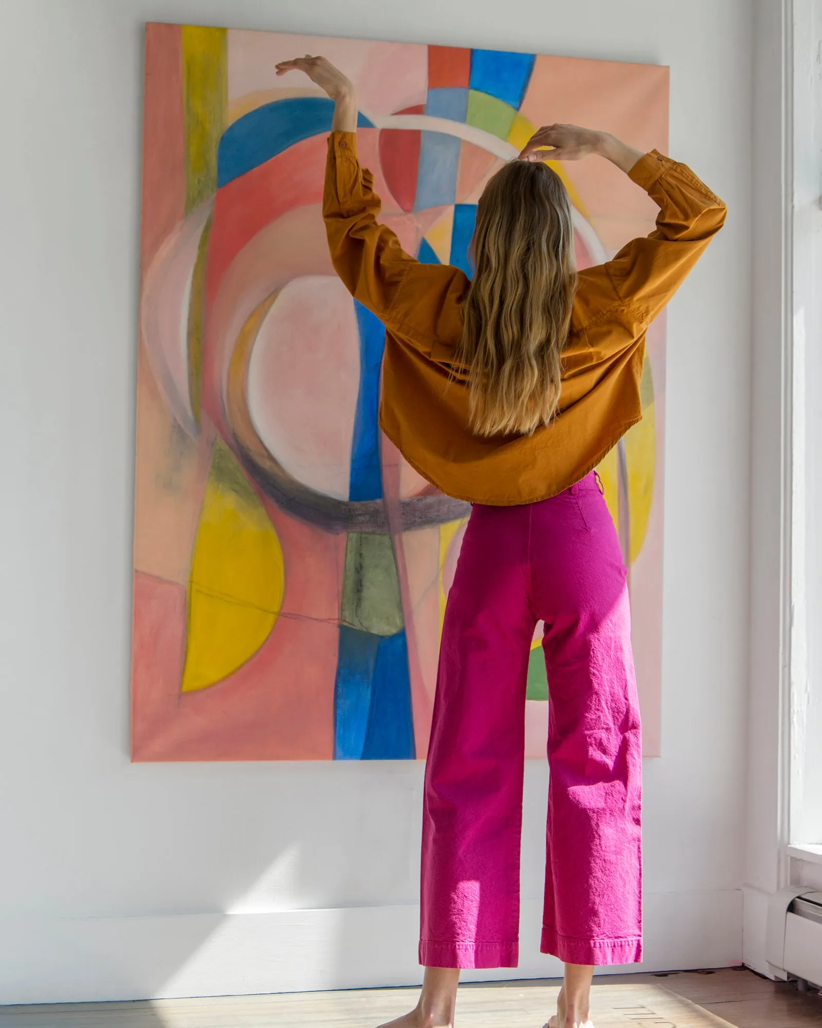 Jesse Kamm - Sailor Pant in Dragonfruit sold by Mary MacGill product image thumbnail 2