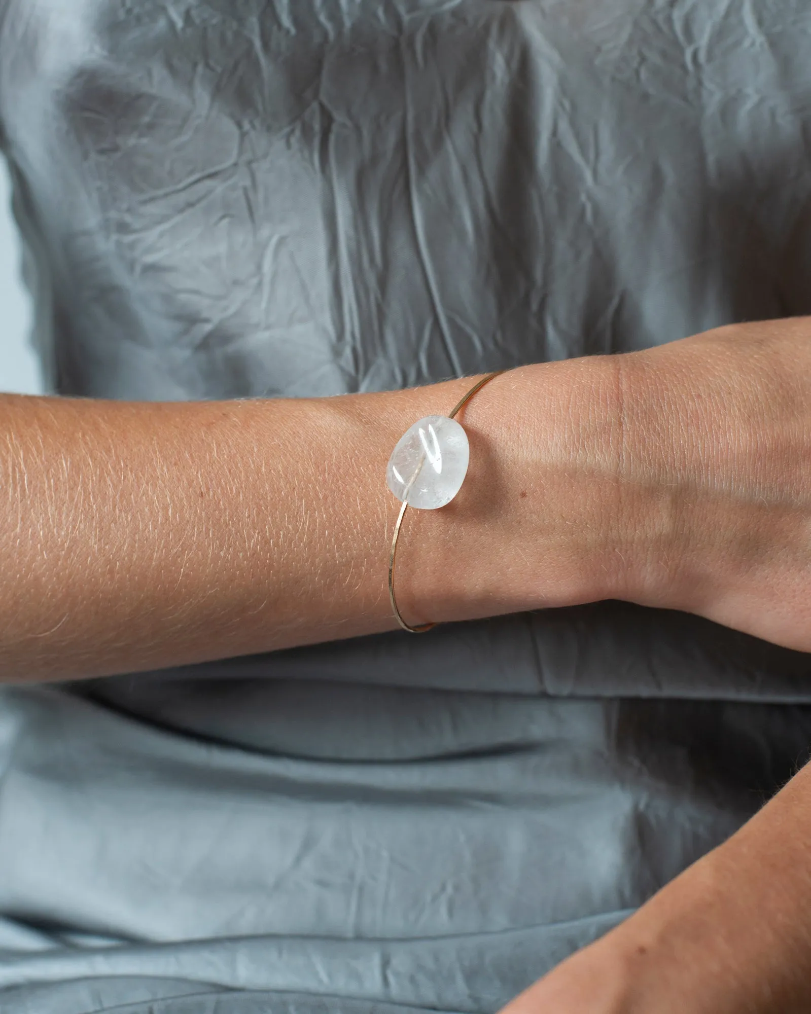 Overmountain Crystal Quartz Cuff Bracelet sold by Mary MacGill product image thumbnail 2