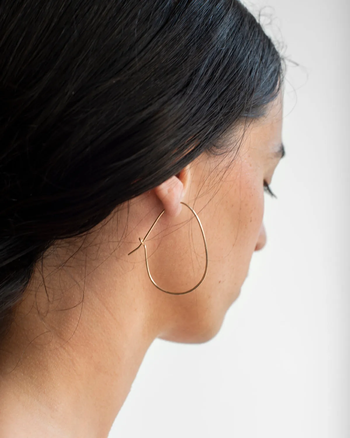 14K Egg Hoops sold by Mary MacGill product image thumbnail 3