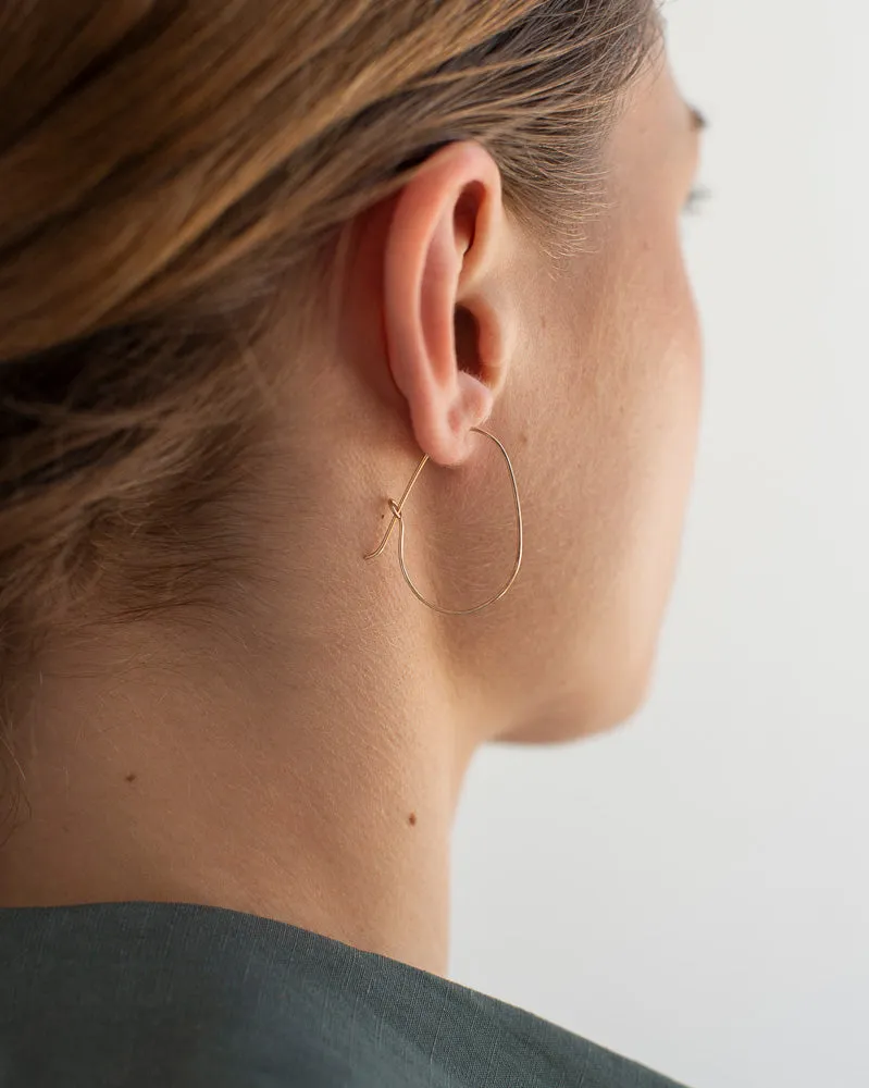 14K Egg Hoops sold by Mary MacGill product image thumbnail 5