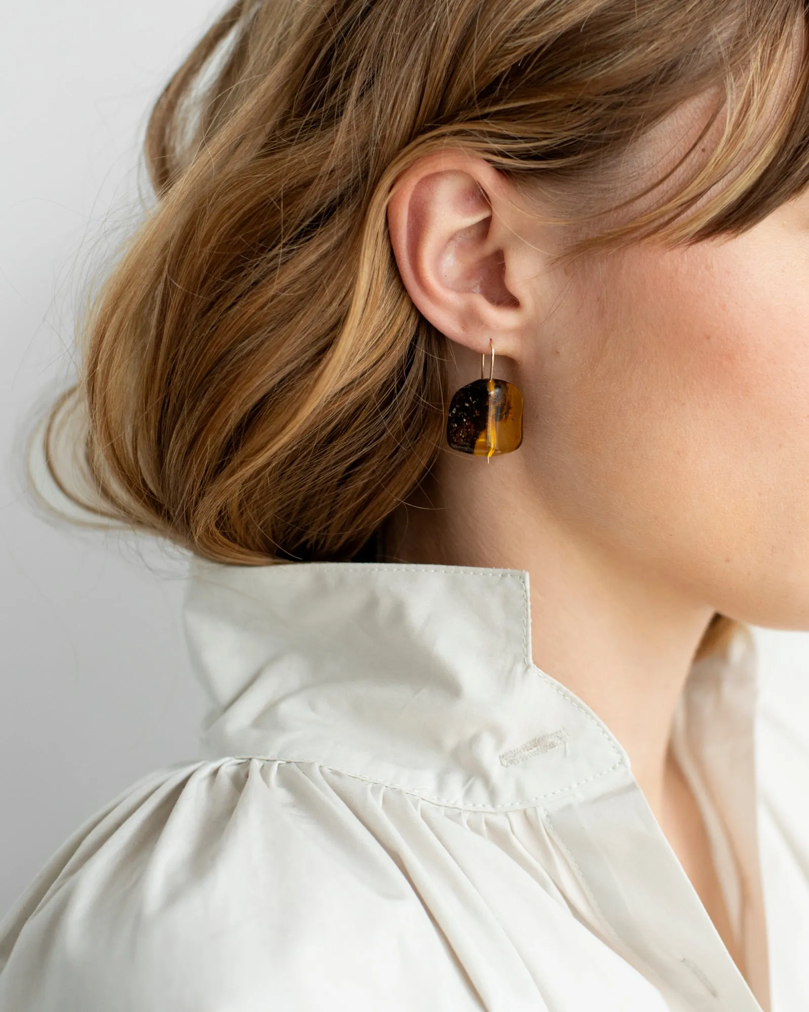 Amber Drop Earrings sold by Mary MacGill product image thumbnail 2