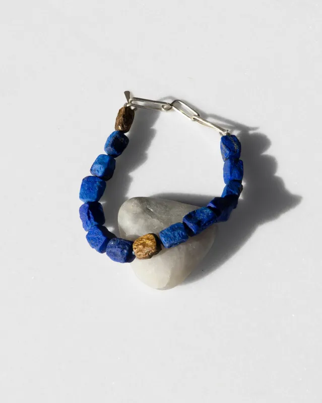 Lapis & Bronzite Layering Bracelet sold by Mary MacGill