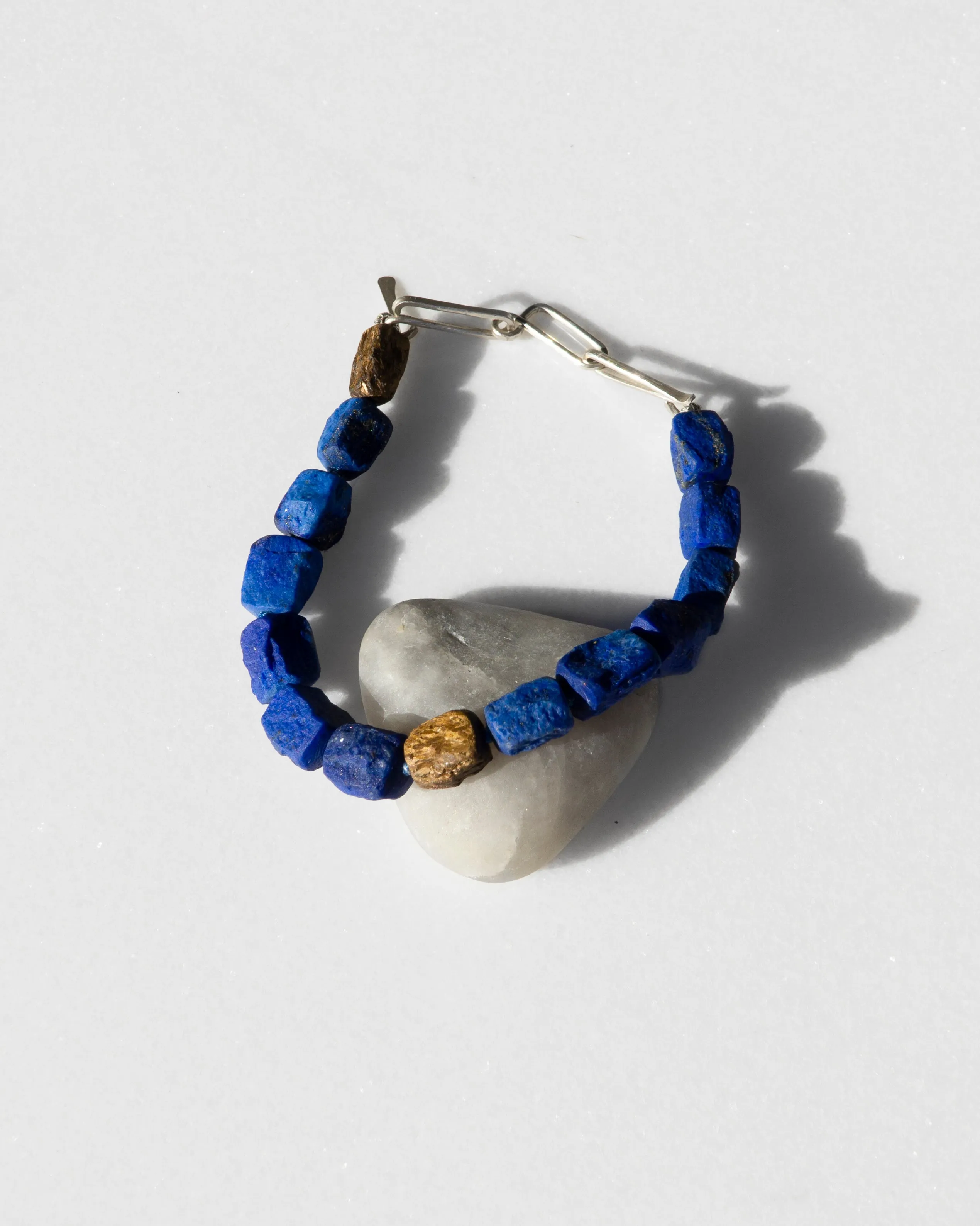 Lapis & Bronzite Layering Bracelet sold by Mary MacGill