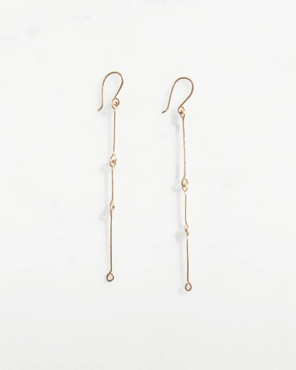 14K Bone Chain Earrings sold by Mary MacGill product image thumbnail 3