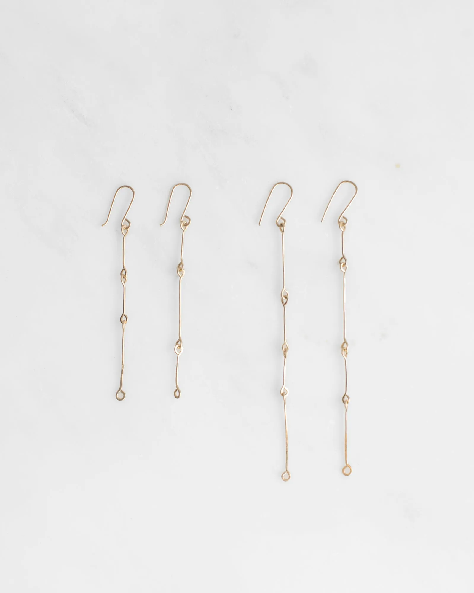 14K Bone Chain Earrings sold by Mary MacGill product image thumbnail 5