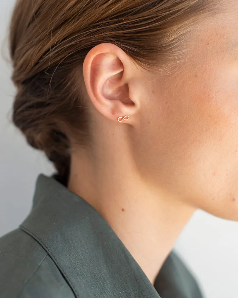 14K Infinity Studs sold by Mary MacGill product image thumbnail 2
