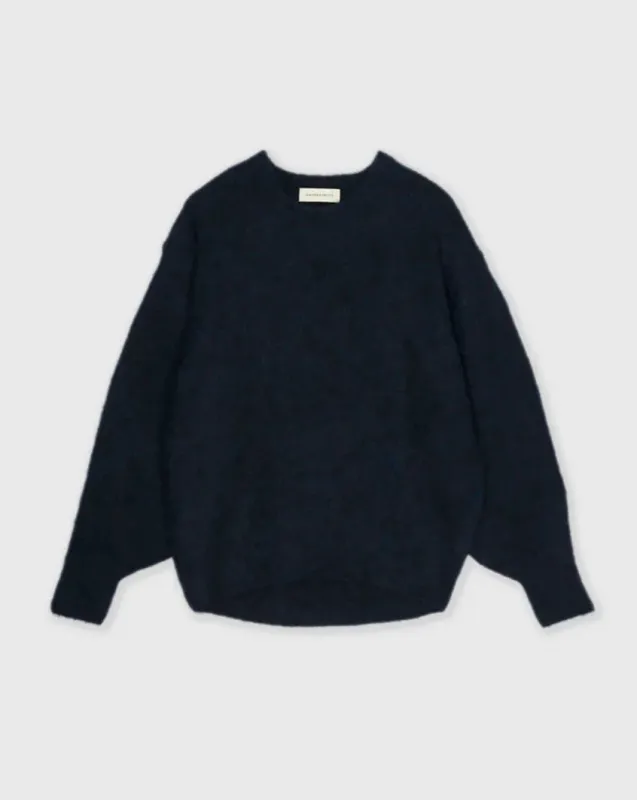 Sayaka Davis - Cocoon Sweater in Indigo sold by Mary MacGill
