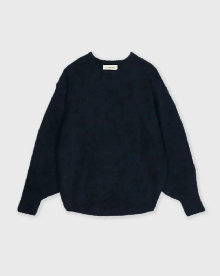Sayaka Davis - Cocoon Sweater in Indigo sold by Mary MacGill