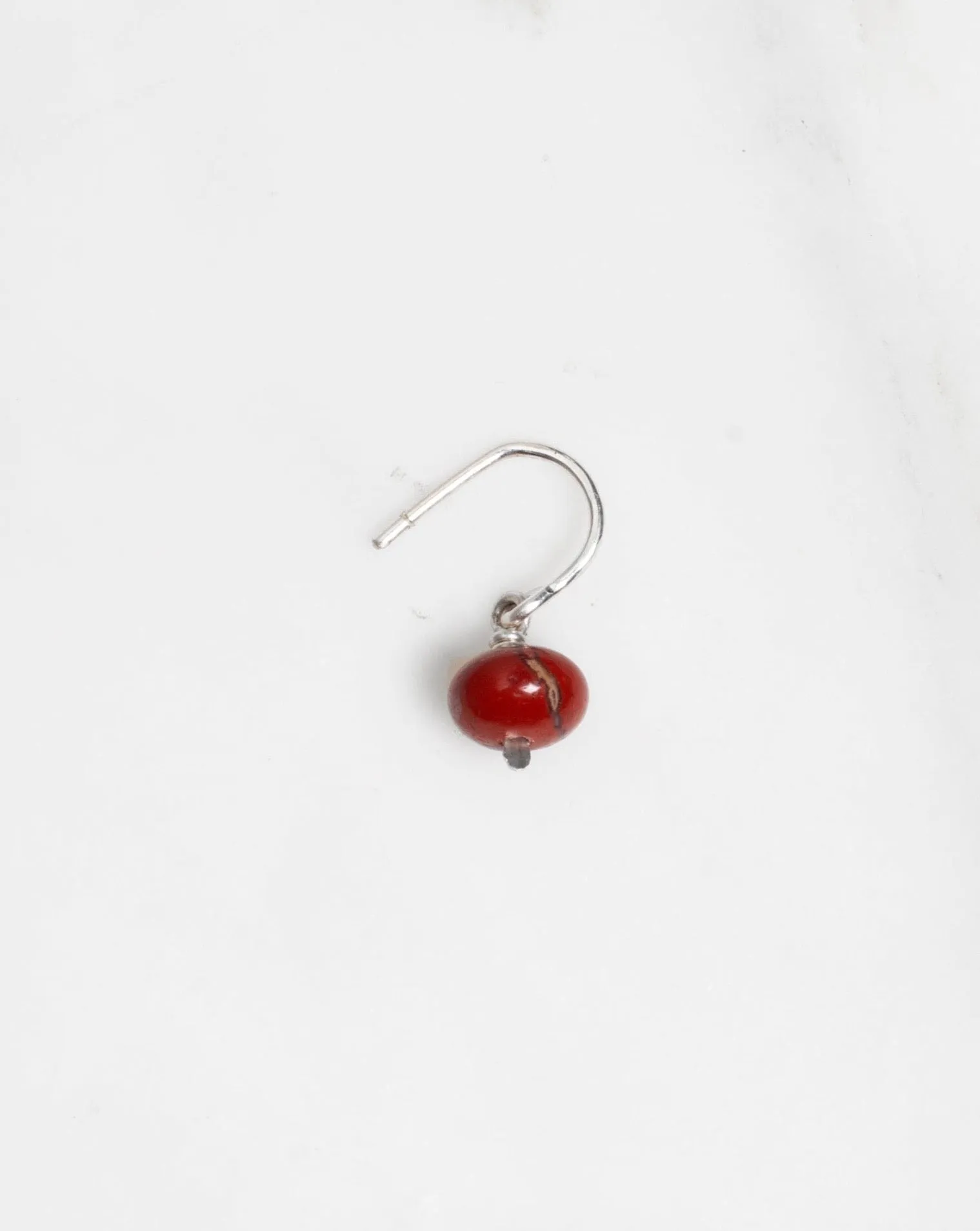 Jasper Sterling Single Crescent Charm Earring sold by Mary MacGill