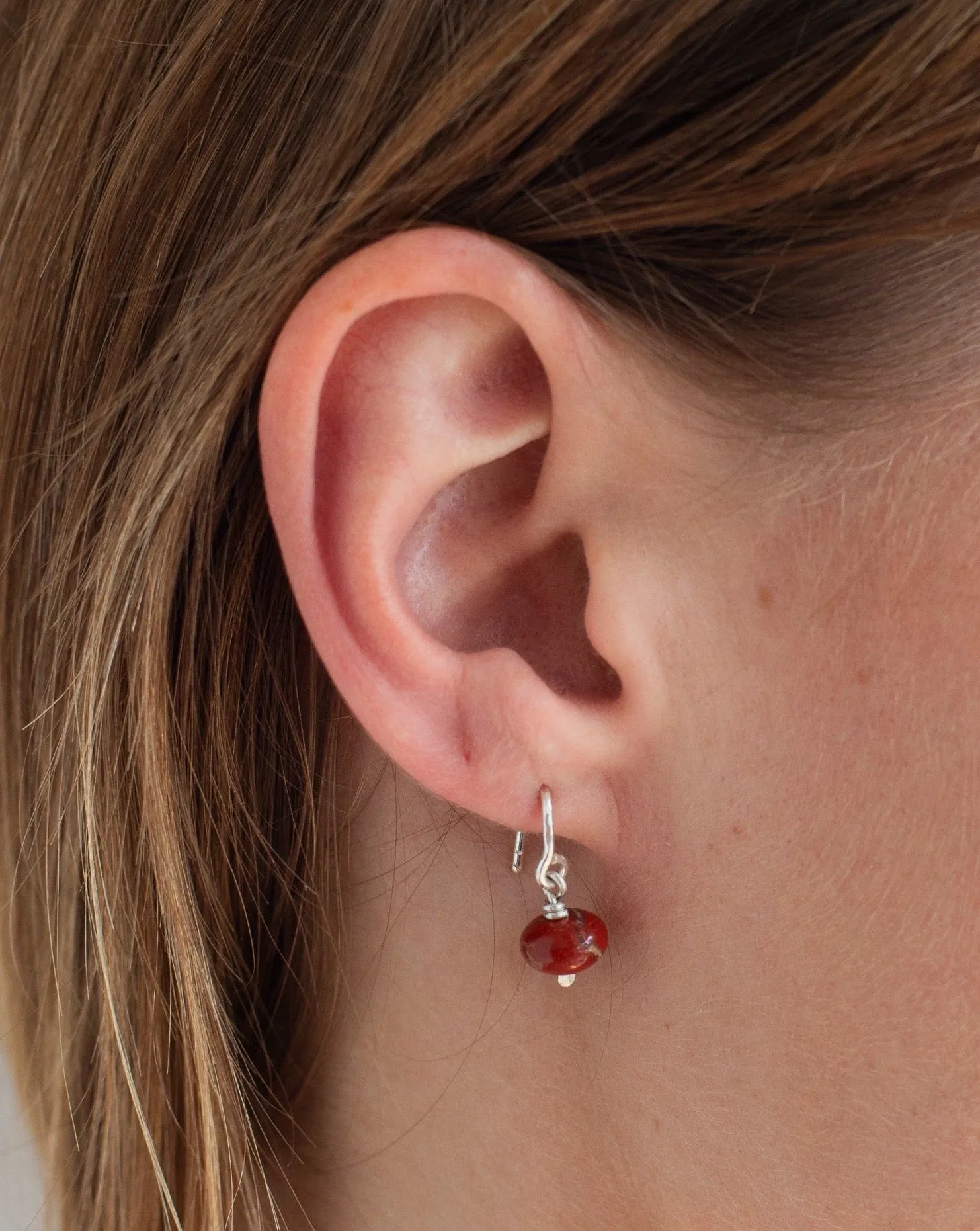 Jasper Sterling Single Crescent Charm Earring sold by Mary MacGill product image thumbnail 2