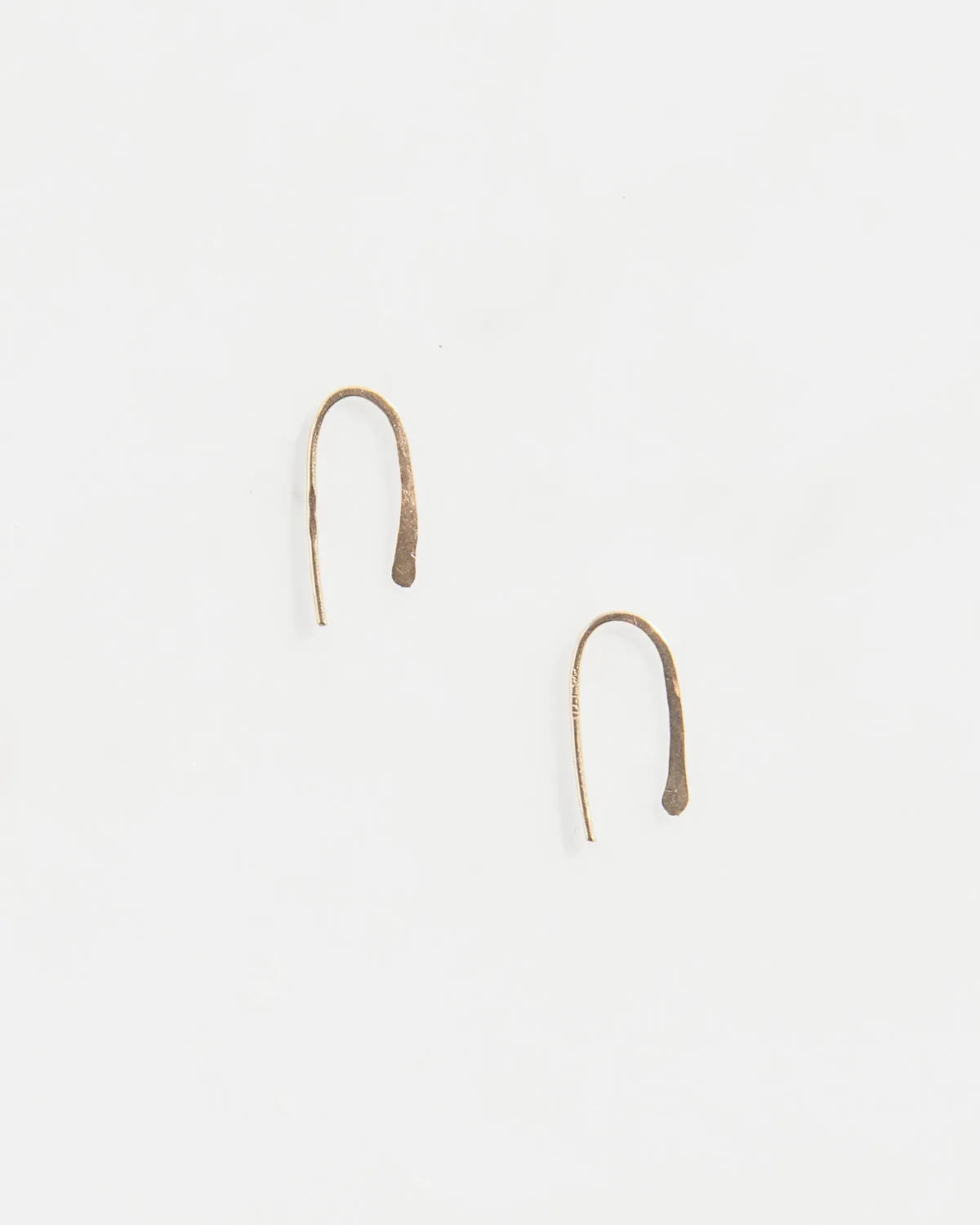 14K Petite Hammered Drop Earrings sold by Mary MacGill