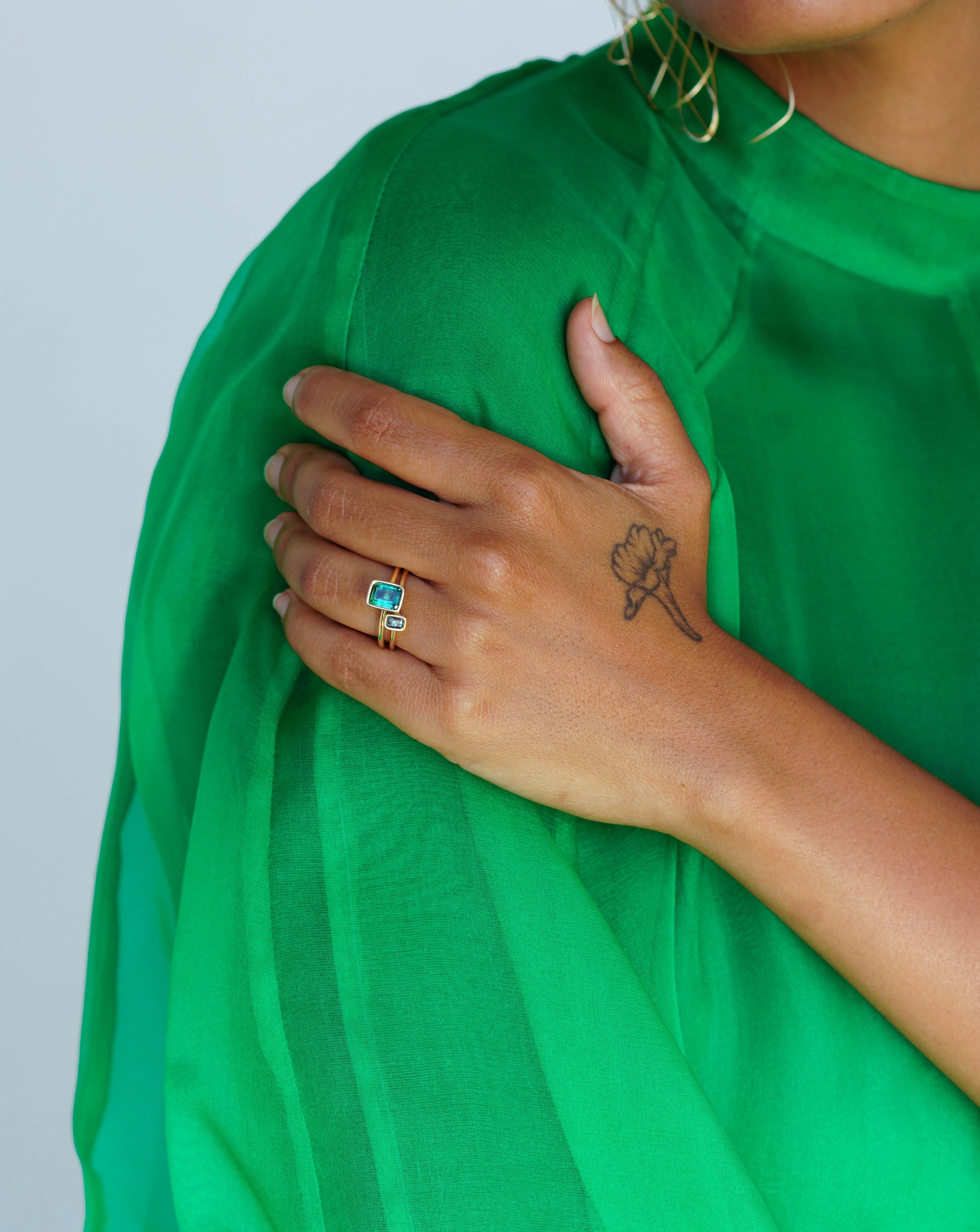 Blue Pine Toi et Moi Floating Diamond Rings sold by Mary MacGill product image thumbnail 2