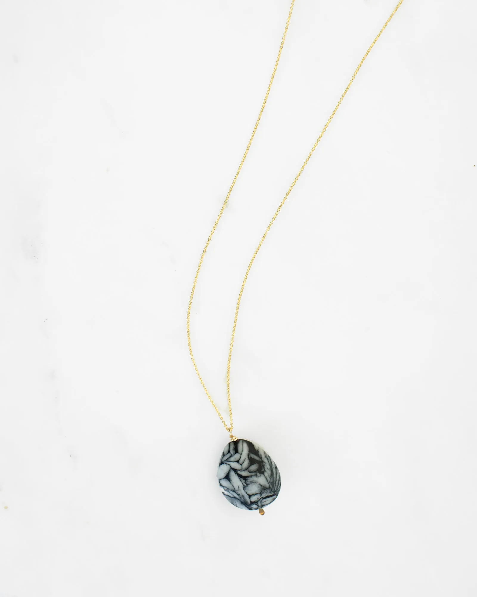 Pinolite Drop Necklace sold by Mary MacGill