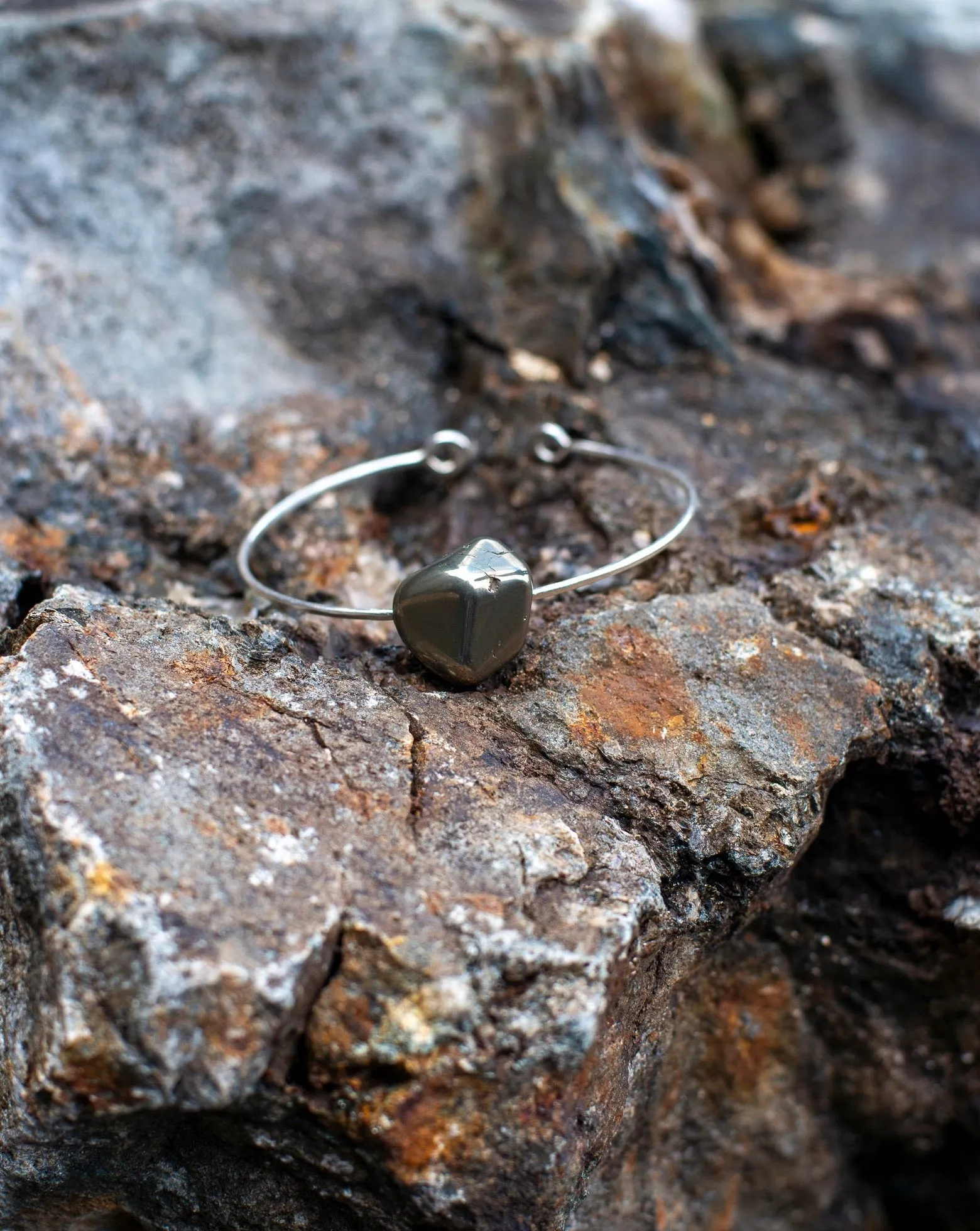 Sterling Pyrite Cuff sold by Mary MacGill product image thumbnail 3