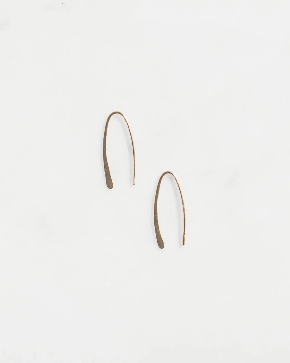 14K Hammered Drop Earrings sold by Mary MacGill