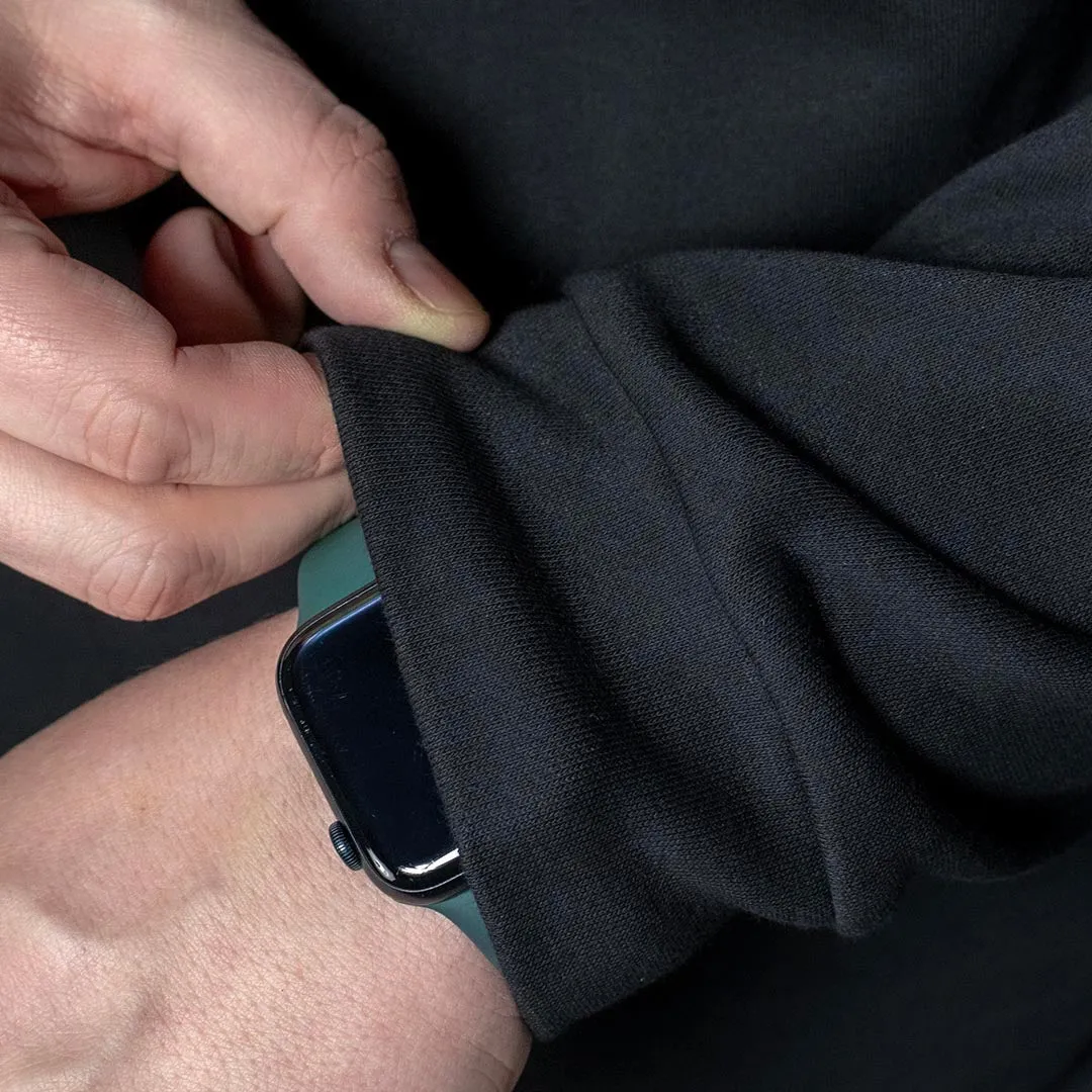 French Terry Crewneck Sweater - Black sold by One Bone product image thumbnail 5