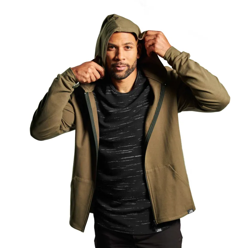 Vic Zip-Up Hoodie - Ivy Green sold by One Bone