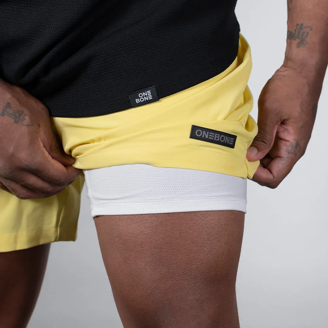 Hybrid Swim Short - Yellow/White Liner sold by One Bone product image thumbnail 3
